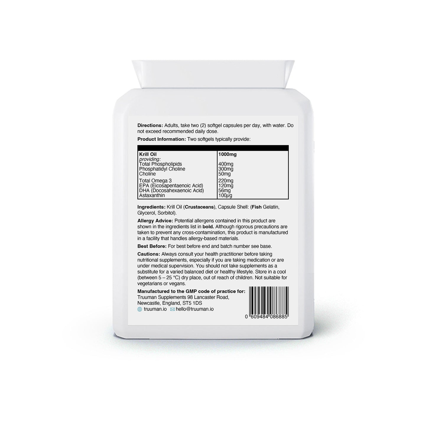 Natural Krill Oil Extract 500mg